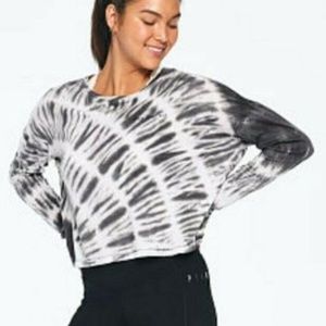 Victoria's Secret Pink Tie-Dye Let's Hangout Long Sleeve Shirt